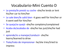 Vocabulario-Mini Cuento D