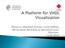 A Platform for VHDL Visualization