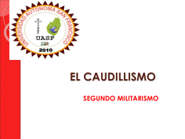 EL CAUDILLISMO