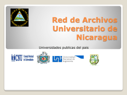 Red de Archivos Universitario de Nicaragua