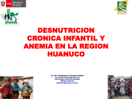 DESNUTRICION CRONICA INFANTIL Y ANEMIA EN LA …