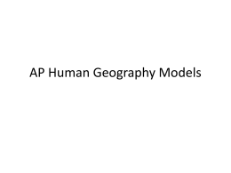 AP Human Geography Models - vanveen