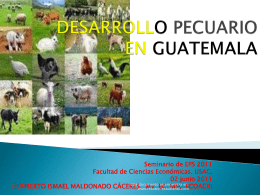DESARROLLO PECUARIO EN GUATEMALA