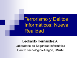 Terrorismo y Delitos Informaticos: Nueva Realidad
