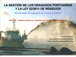La gestion de los dragados portuarios y la ley 22 2011 de