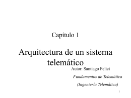 Arquitectura de un sistema telematico
