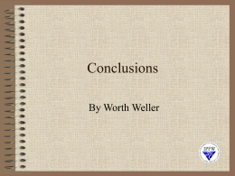 Writing Conclusions - Indiana University