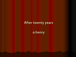 After twenty years o.henry