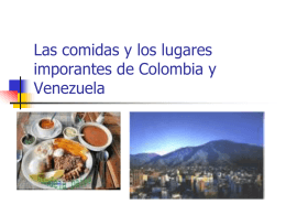Las comidas de Colombia y Venezuela