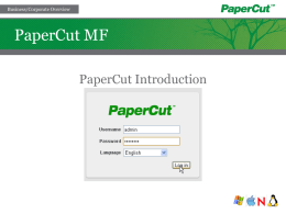 PaperCut MF - Business Features