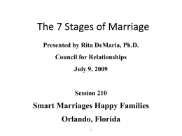 7 Stages of Marriage