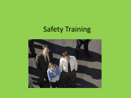 Safety Training - University of Texas at Austin