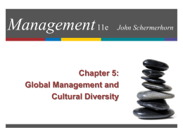 Chapter 5: Global Dimensions of Management