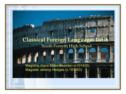 Classical Foreign Language Latin