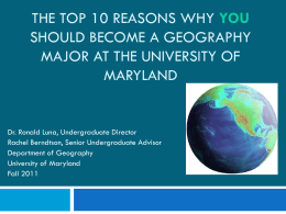 Why Should You Become a GIS Major at the University of