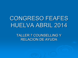 CONGRESO FEAFES HUELVA ABRIL 2014
