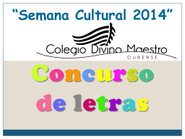 Semana Cultural 2014”