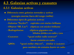 Galaxias activas y cuasares