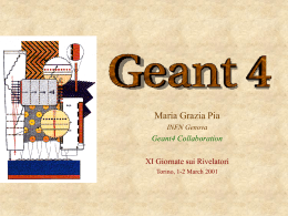 Seminario Geant4 INFN - INFN