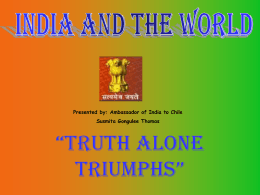 India - truth alone triumphs