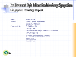 2nd Asian Document Style Information Interchange …