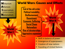 World Wars: Causes and Effects