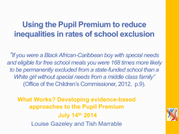 What can schools do to reduce exclusion? Insights into