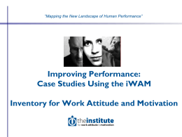 iWAM – Motivation Patterns