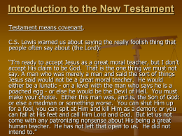 Introduction to the New Testament