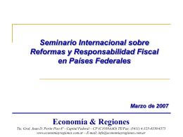 Seminario Internacional sobre Reformas y Responsabilidad
