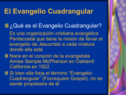 El Evangelio Cuadrangular