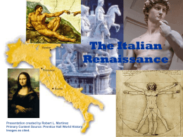 The Italian Renaissance - Historymartinez's Blog
