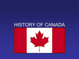 HISTORY OF CANADA - Virtuelle Seminare in der …