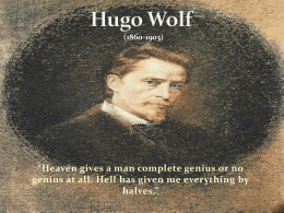 Hugo Wolf - nebrwesleyan.edu