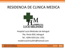 RESIDENCIA DE CLINICA MEDICA