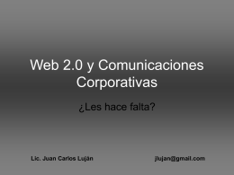 Web 2.0 y Comunicaciones Corporativas