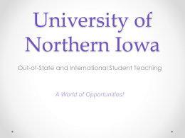 University of Northern Iowa - St. Cloud State University