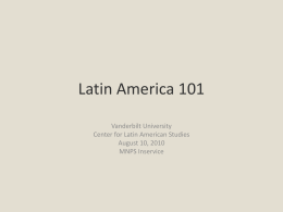 Diversity in latin america