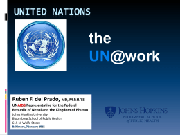 United Nations - Johns Hopkins Bloomberg School of …