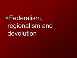 Federations and Unitary States