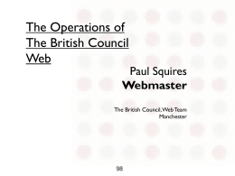 The Operations of BC Web