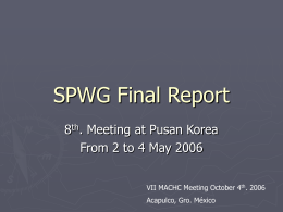 SPWG Final Report