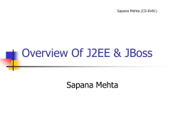Java 2 Platform Enterprise Edition(J2EE)