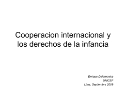 Cooperacion internacional