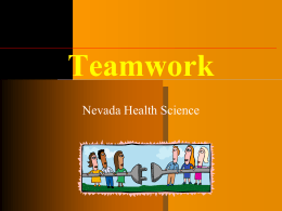 Teamwork - Nevada HOSA