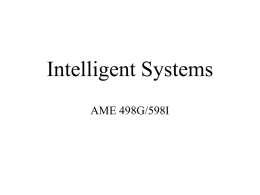 Intelligent Systems - University of Notre Dame