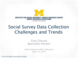 Some Challenges in the Social Survey Research
