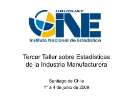 Estadisticas de la Industria Manufacturera en Uruguay