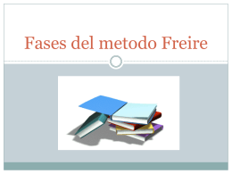 Fases del metodo Freire