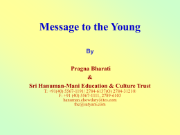 Message to the Young